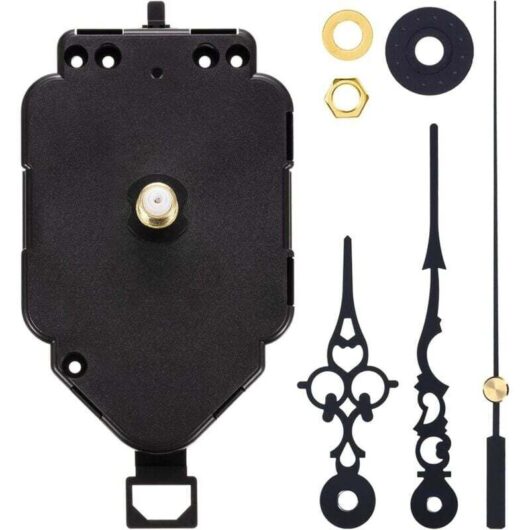 DIY quartz pendulum clock movement kit, replacement pendulum clock movement mechanism (0.9 inch wavelength)