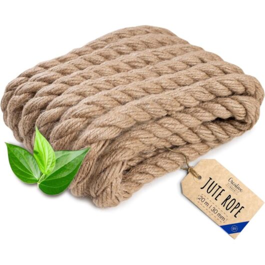 Strong & Durable Jute Rope for DIY 20m x 30mm