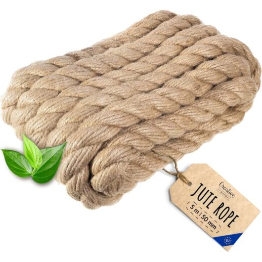 Strong & Durable Jute Rope for DIY 5m x 50mm