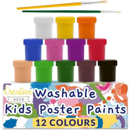 Washable Finger Paint for Kids 12 x 20 ml