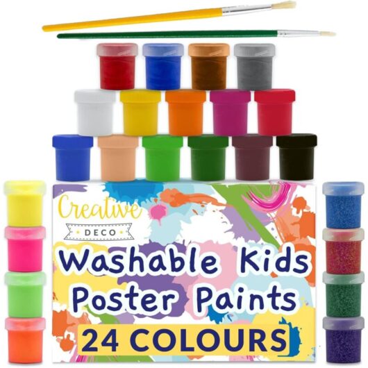 Washable Finger Paint for Kids 24 x 20 ml