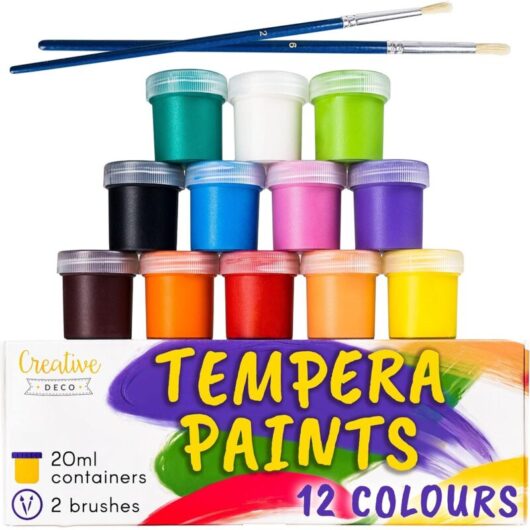 Washable Tempera Paint for Kids 12 x 20 ml