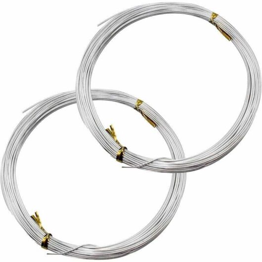 mm Aluminiumdrahtrollen, flexibler Metalldraht, Eisendraht, geeignet zum Basteln von Armbändern, Halsketten, Perlen usw. (silberweiß)
