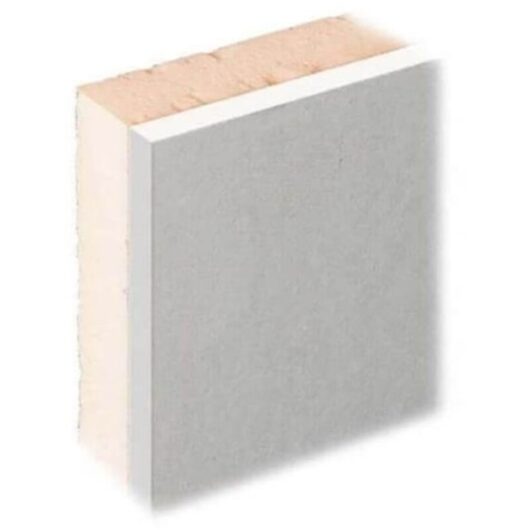 Marlborough - pack of 10 (Total 10 Units) - 12.5mm Premium xps Laminate Plus Insulated plasterboard Tapered Edge - 12.5mm x 1200mm x 2400mm