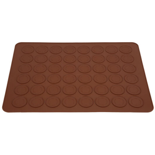 Tnfeeon Silicone Macaron Mats, 48 Non-Stick Grids, Baking Pads for Macarons, Cookies and Desserts, Ideal for Home and Bakery Use