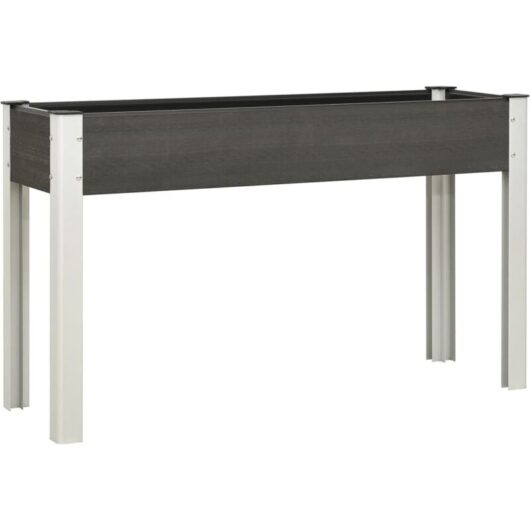 vidaXL Garden Raised Bed Grey 120x40x75 cm WPC