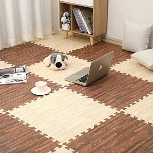16-Piece Wood Grain EVA Foam Mats, Baby Floor Tiles, Anti-Slip, 30x30x1cm