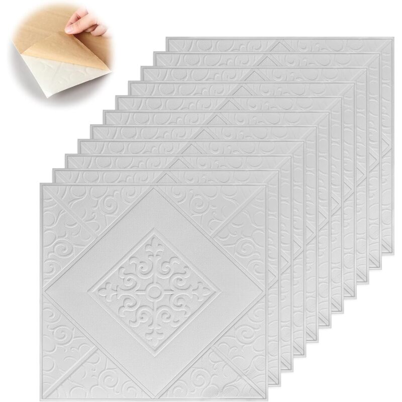 20 Waterproof 3D Vinyl Wall Stickers - Easy-Clean Decorative Panels for Kitchen & Living Room