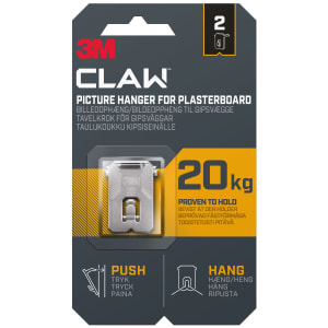 3M Claw 20kg Picture Hanger - Pack of 2
