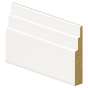 Chamfer Stepped Primed MDF Architrave - 18 x 94 x 2200mm - Pack of 5