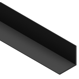 Cheshire Mouldings Black PVC Angle - 18 x 18 x 2400mm