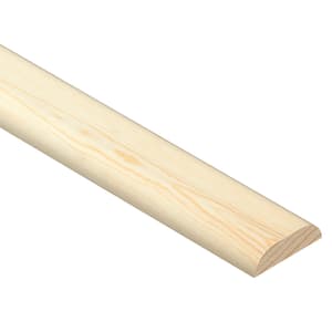 Cheshire Mouldings Pine D Shape Cover - 6 x 25 x 2400mm