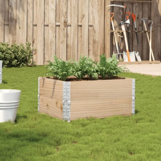 Garden Planter 80x60 cm Solid Wood Pine vidaXL