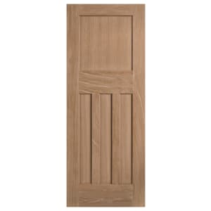 LPD Internal DX 30s Un-Finished Oak FD30 Fire Door - 686 x 1981mm