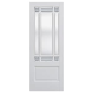 LPD Internal Downham 9 Lite Glazed Primed White Solid Core Door - 762 x 1981mm