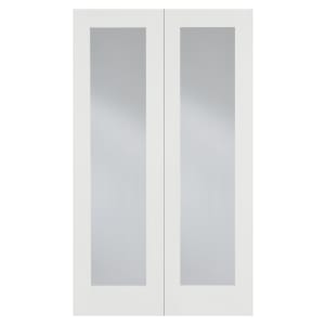 LPD Internal Pair Pattern 20 Primed White Solid Core Door - 1372 x 1981mm