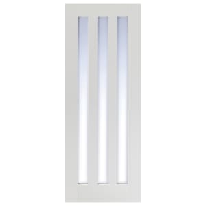 LPD Internal Utah 3 Lite Primed White Solid Core Door - 686 x 1981mm