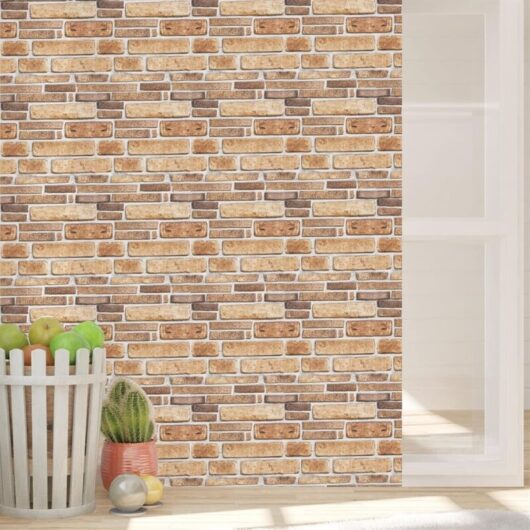 LZBARGON 10 Tile-Effect Wall Stickers (DIY) - Waterproof Wall Decor for Bathrooms Ideal for Kitchens, Bathrooms, Living Rooms, and Bedrooms