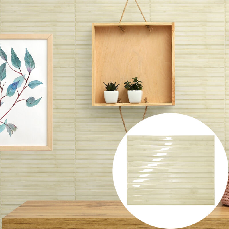 LZBARGON 10 Wood-Effect Wallpaper Decals - Waterproof DIY Wall Decor for Kitchen, Bathroom, and Laundry Room