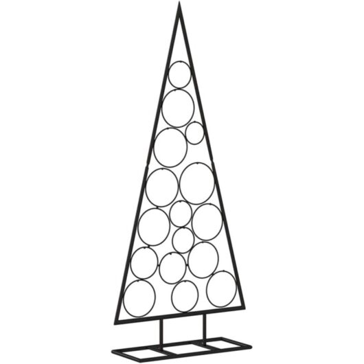 Metal Christmas tree with hook, 125 cm