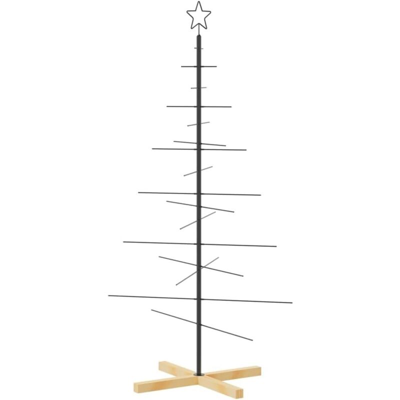 Metal Christmas tree with hook and star, table decoration, 150 cm