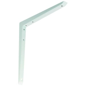 Mitred White Shelf Bracket - 300 x 300mm