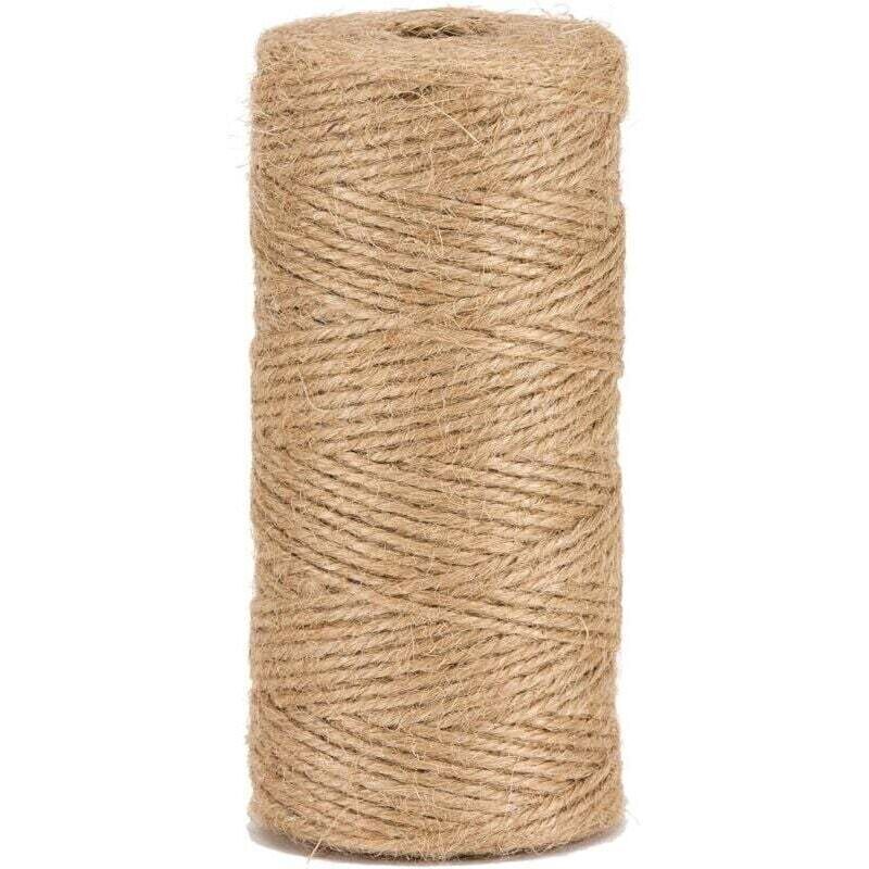 Natural Jute Twine Ø2mm ±100m for Gardening, DIY, Crafts, Natural