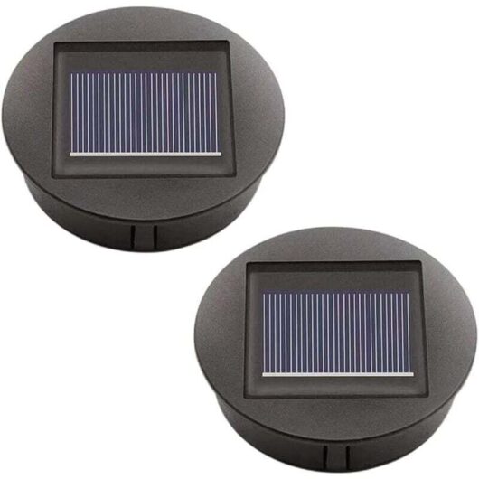 Never used] 2-pack replacement solar lights with led solar panel replacement cover, outdoor lighting for garden decoration