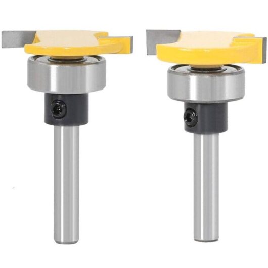Never used] 2pcs 6mm Shank Biscuit Router Bit Professional Woodworking Cutter Tools Milling Cutter Set