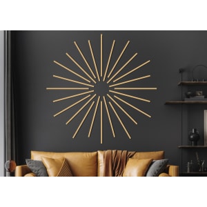 Oak Foil Wall Slats - 10 x 25 x 2400mm - Pack of 10