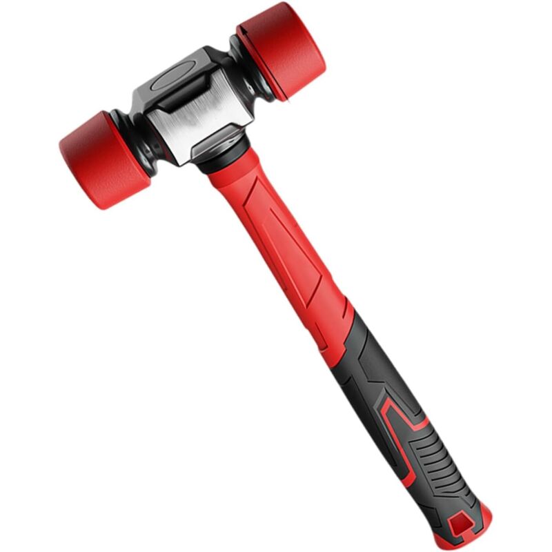 Rubber Mallet - Fibreglass Handle, Impact-Resistant Tool for Flooring, Tents, Carpentry and DIY