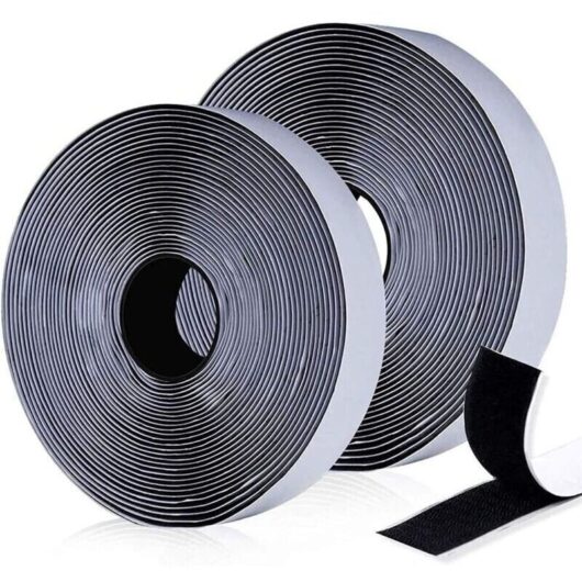Self-Adhesive Hook and Loop Tape, 10m x 20mm, Self-Adhesive Hook and Loop Tape for Picture Frames, DIY Projects, and Mosquito Nets