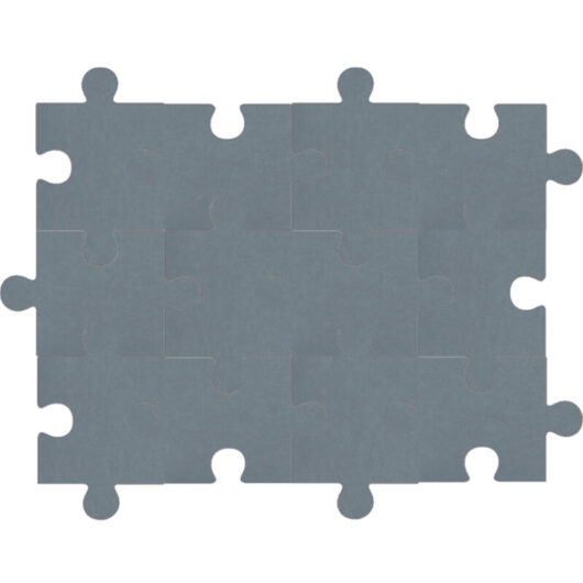 Set of 12 Adhesive Sound-Dampening Foam Wall Panels, Felt Puzzle Board, Sound-Absorbing Wall Decor, Grey, 20 x 30 cm