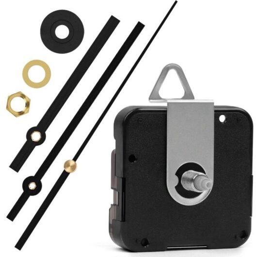 Silent 3-hand clock movement and pendulum, quartz clock movement with pendulum, DIY tool for clock movement repair