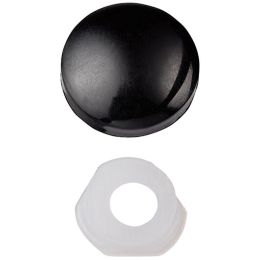 Unifix Dome Cap Screw Covers - Black - Box of 200