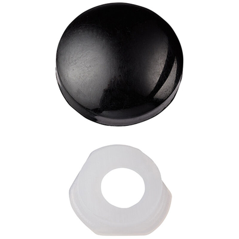 Unifix Dome Cap Screw Covers - Black - Box of 200