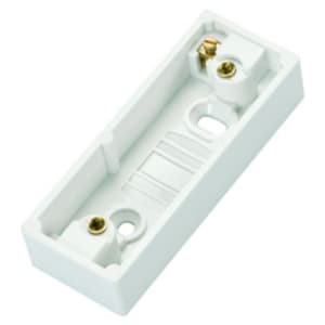 Wickes 1 Gang Architrave Pattress Box - White