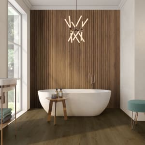 Wickes Boutique Nordika Walnut Structured Décor Porcelain Wall Tile - 1200 x 600mm