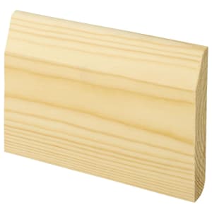 Wickes Dual Purpose Bullnose/Chamfered Pine Skirting - 15 x 95 x 2400mm - Pack of 4