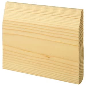 Wickes Dual Purpose Chamfered & Bullnose Skirting - 19 x 119 x 2400mm - Pack of 4