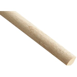 Wickes Light Hardwood Quadrant Moulding - 15 x 15 x 2400mm