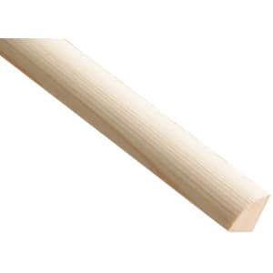 Wickes Pine Quadrant Moulding - 18 x 18 x 2400mm