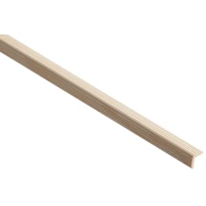 Wickes Pine Reed Angle Moulding - 27 x 27 x 2400mm