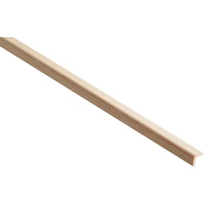 Wickes Pine Round Edge Angle Moulding - 20 x 20 x 2400mm
