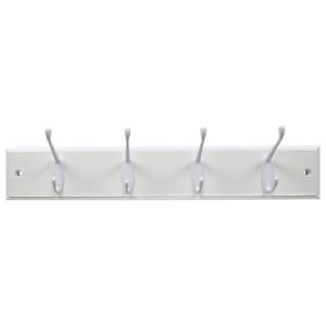 Wickes White Light Duty Hook Rail - 450mm