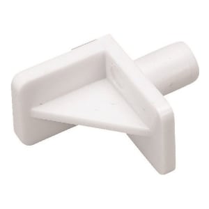 Wickes White Plastic Shelf Supports for Kitchen & Bathroom Units - Pack of 20