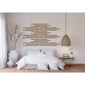 Zebrano Foil Wall Slats - 10 x 25 x 2400mm - Pack of 10