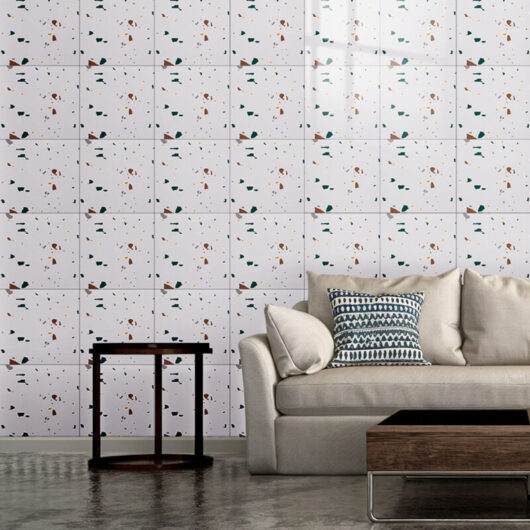 10pcs Peel and Stick PVC Lattice Wall Tile Sticker