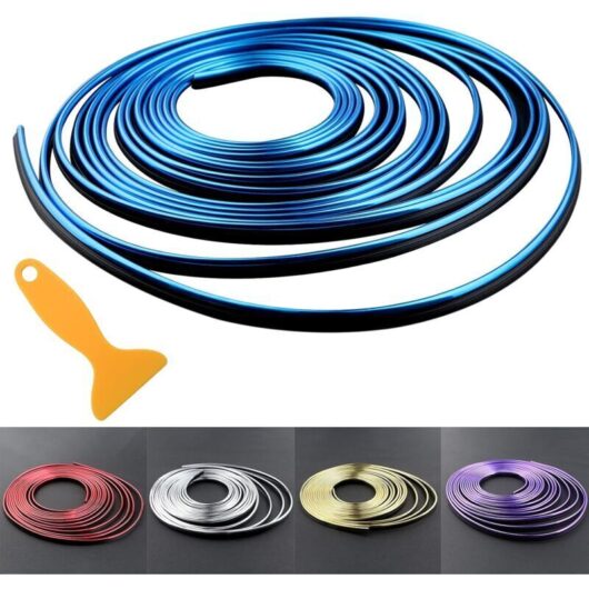 Car Interior Trim Strips - 5M Universal Car Interior Accessories, Car Accessories for women & men DIY Flexible Strip Decoration Car Trim Strips with