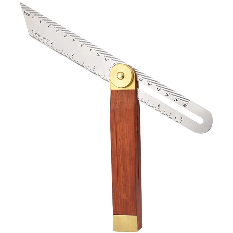 Carpenter's Square, 200 mm T-Square, Stainless Steel Carpenter's Squares, Adjustable Carpentry Measuring Tools, T-Square for Carpenter, Carpenter,